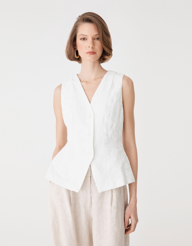 Forcast - Eloise Embroidered Top