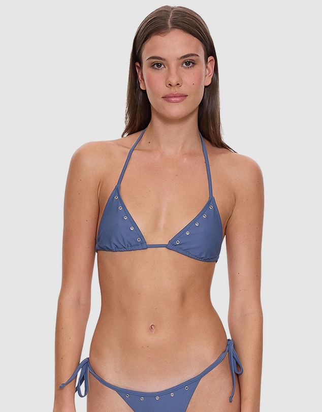 Thrills - Living Easy Eyelet String Bikini Top