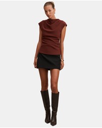 Forever New - Leenah Grown On Neck Crepe Top
