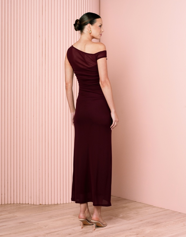 Azzurielle - Yanet One Shoulder Maxi Dress