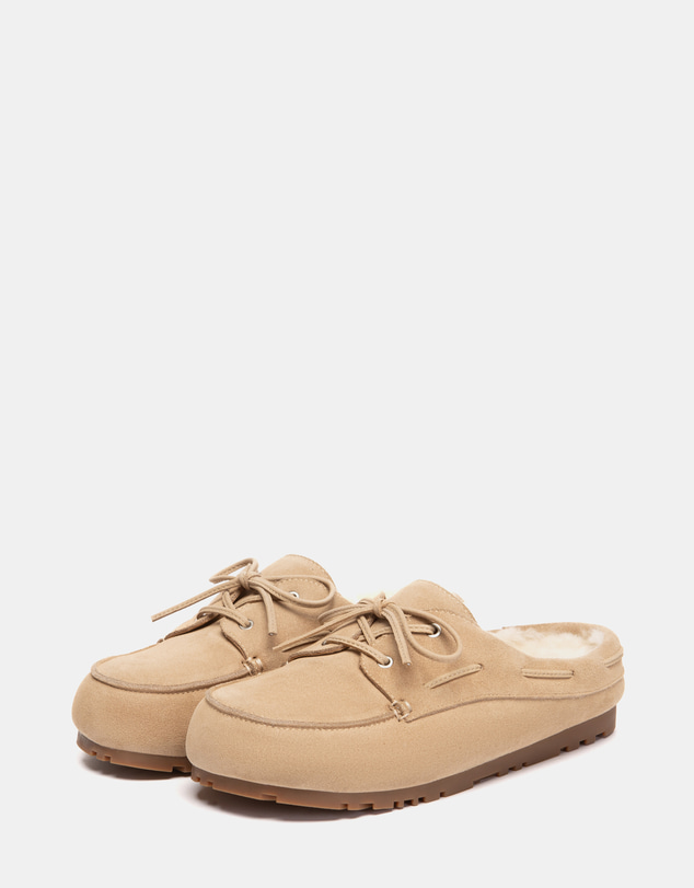 EVERAU - EverAU Ugg Churna Cow Suede Upper Loafer Oxfords Flats