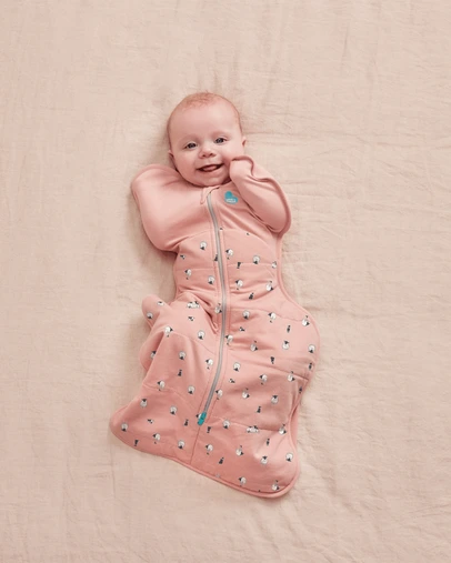 Love to Dream - Swaddle Up™ Original 2.5 TOG Quilted Organic Cotton & Merino Lamb's Best Friend Rose