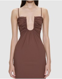 Christopher Esber - Arced Ruched Lycra Dress