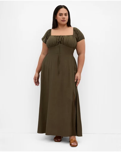 City Chic - Abbigail Split Maxi Dress