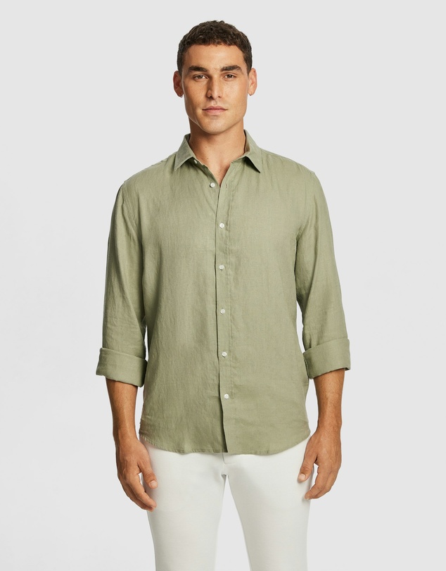yd. - West Hampton Pure Linen Shirt