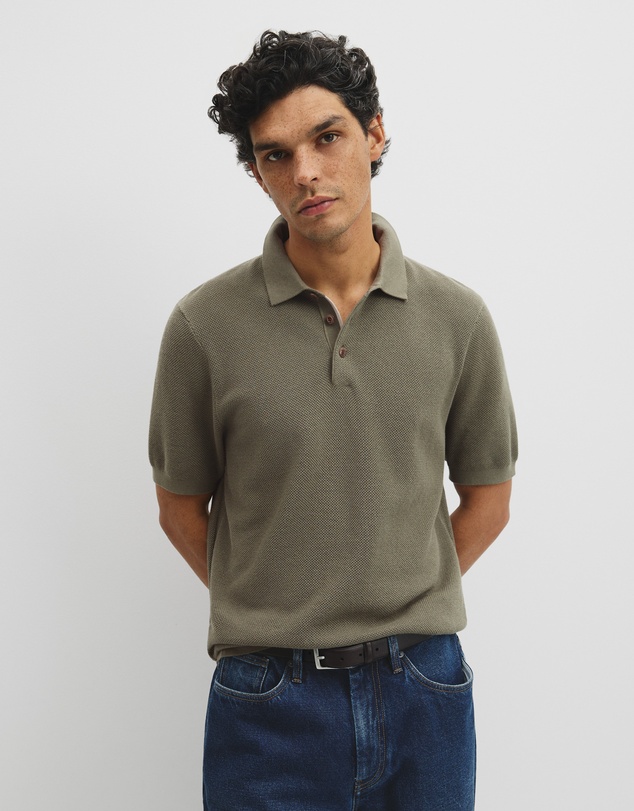 Country Road - Short Sleeve Good Earth Cotton Pique Knit Polo