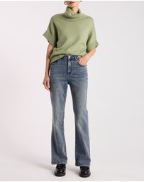 David Lawrence - Roll Neck Gilet Top