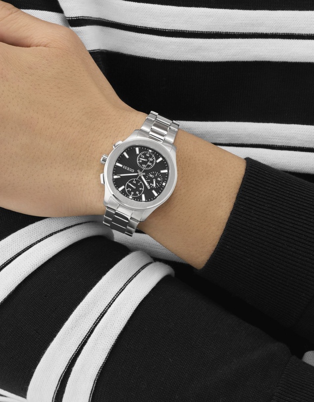 GUESS - GUESS Men's Silver-Tone Multifunction Watch