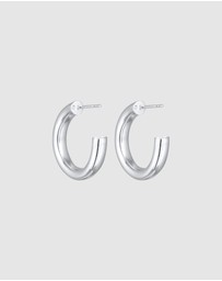 Elli Jewelry - Earrings Creoles Studs In 925 Sterling Silver
