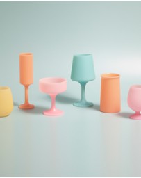 porter green - mecc | silicone unbreakable cocktail glasses