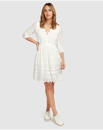 Belle & Bloom - Sweet Talk Eyelet Mini Dress
