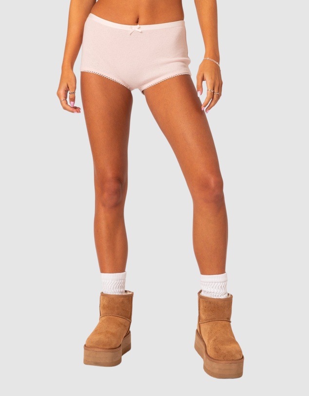 EDIKTED - Mariana Pointelle Micro Shorts