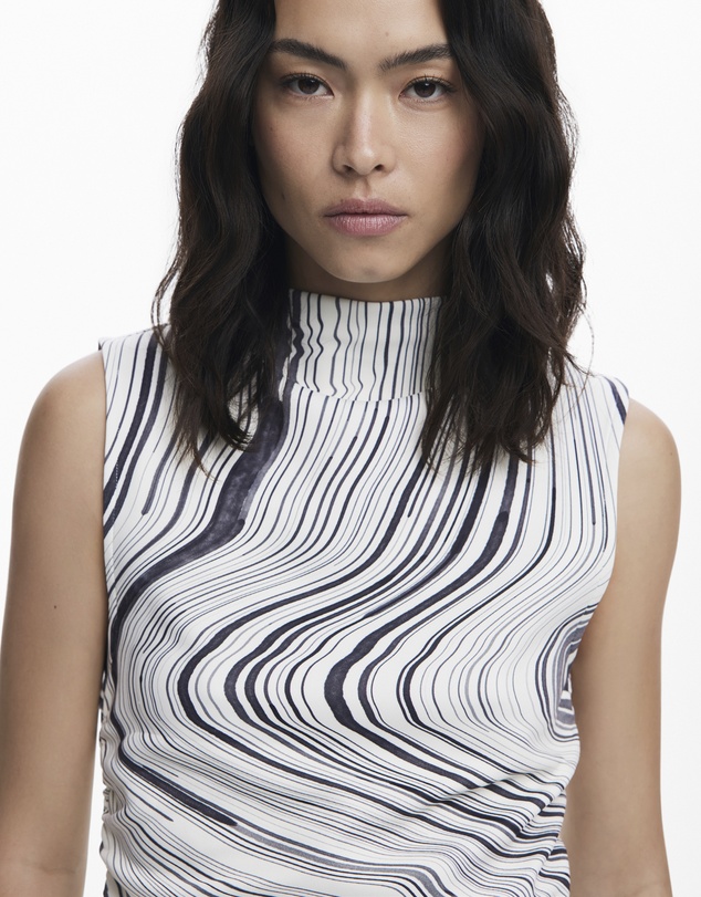 Desigual - Wavy striped T-shirt