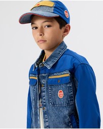 Goldie + Ace - Colour Block Vintage Denim Cap - Babies-Kids