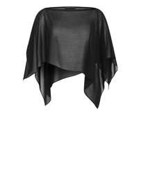 City Chic - Plus size Sheer Chiffon Poncho - black