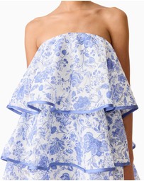 Elliatt - Elin Strapless Frilled Mini Dress