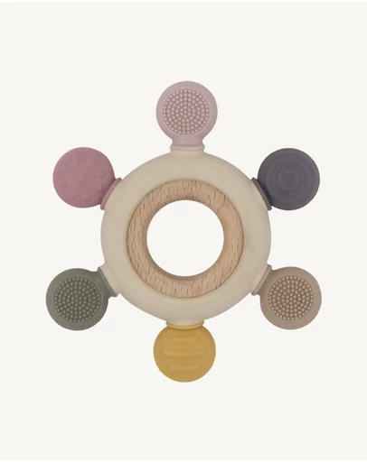 Playground - Multi-Surface Teething Wheel - Rose