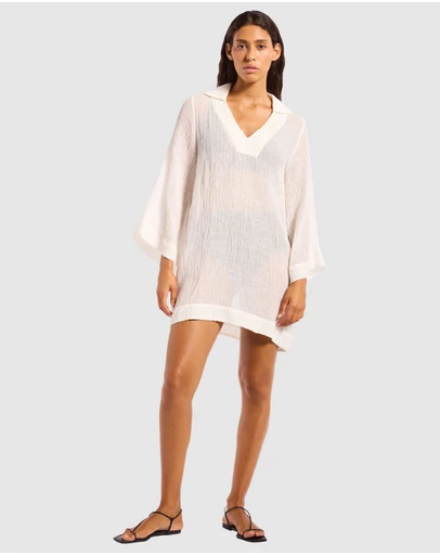 JETS - Wave Gauze Sheer Mini Cover Up