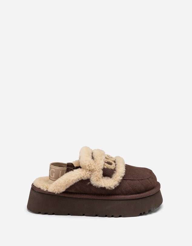 Ozwear Connection Uggs - Ugg Violet Matelassé Shearling Platform Slipper (Detachable Feature)