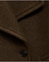 M.N.G - Oversized Wool Coat With Maxi Lapels