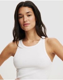 Cotton On - Goldie Rib High Neck Tank