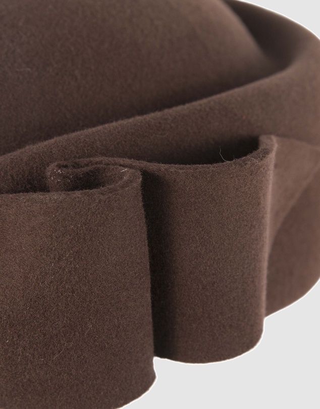 Max Alexander - Felt Brown Pillbox Hat