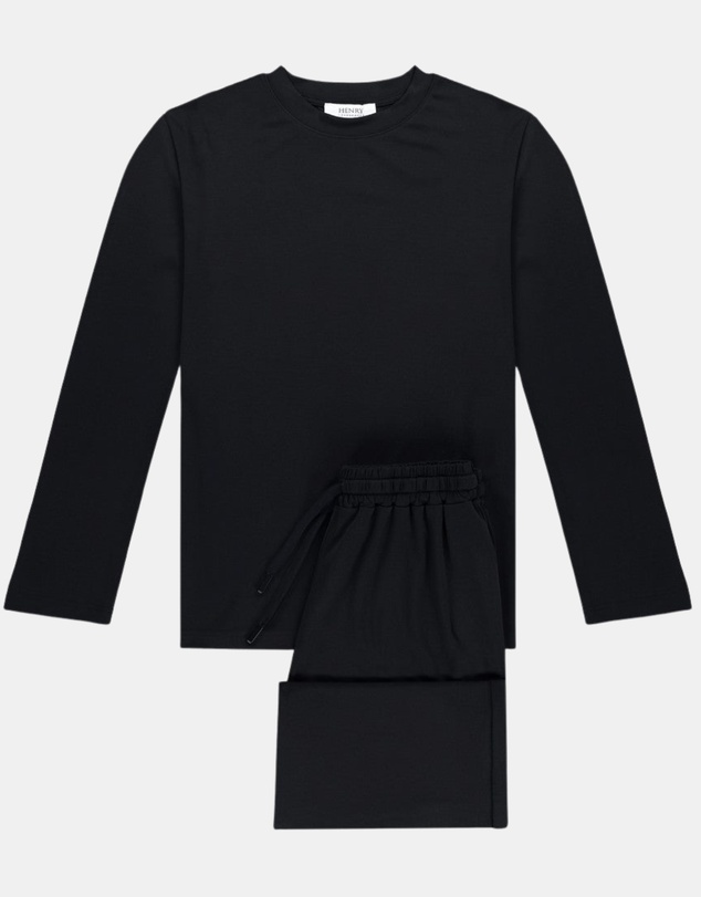 Henry Bucks - Henry Lounge Modal Jersey Long Sleeve Pyjama Set