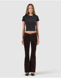 Rolla's - Downtown Flare Jean - Espresso Cord
