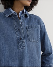 Seasalt - Seasalt Cornwall Blue Oak Leaf Shirt