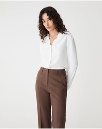 Forcast - Claudia Pleat Neck Blouse