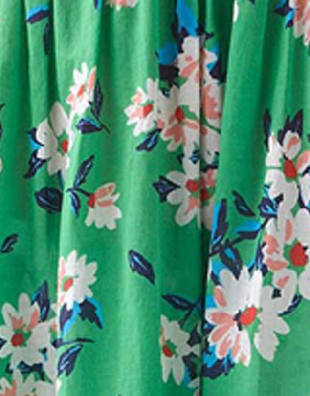 Kate Spade - Spring Daisies Tiered Midi Tie-Back Cotton Beach Dress & Cover-Up