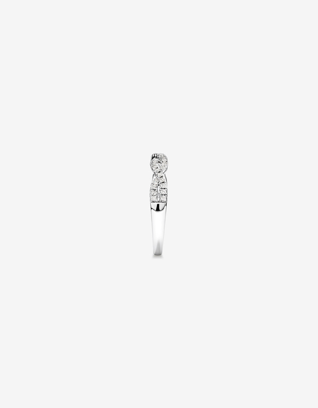 Michael Hill - 0.25 Carat TW Twist Diamond Wedding Ring in 14kt White Gold
