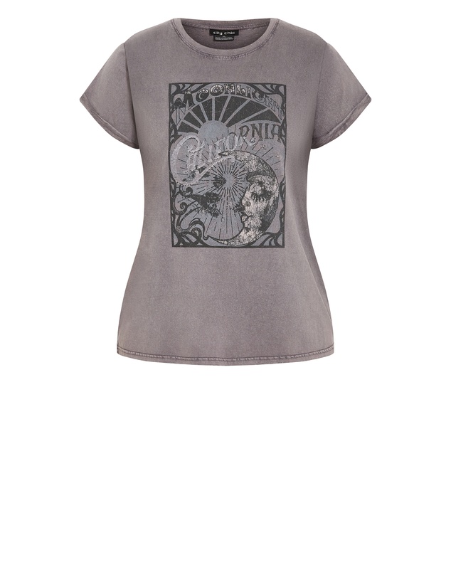 City Chic - Moonlight Cuff Tee