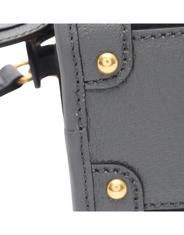 Pre-Loved by Azura Reborn - Pre-Loved Mini GG Canvas Web Bauletto Top Handle Bag