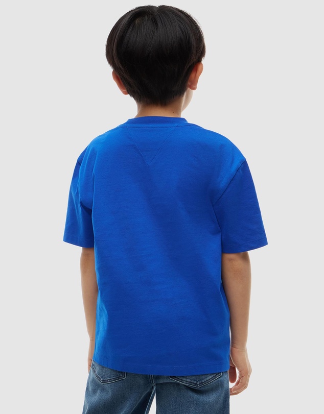 Tommy Hilfiger - Kids Unisex 8-16 Essential Flag Logo Jersey T-Shirt - Teens