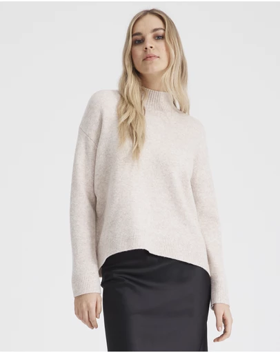 Everly Collective - Denver Mock Knit Sweater