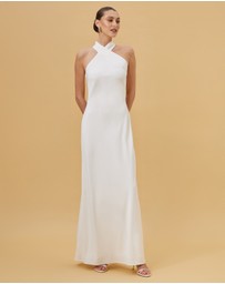 CHANCERY - Juno Twist Halter Maxi Dress