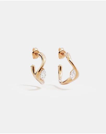 By Charlotte - Crystal Wings Hoops