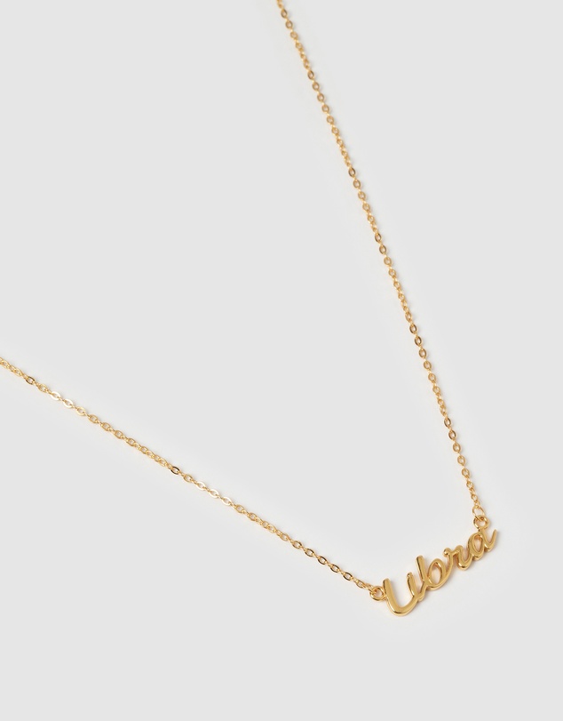 Izoa - Libra Written Star Sign Necklace