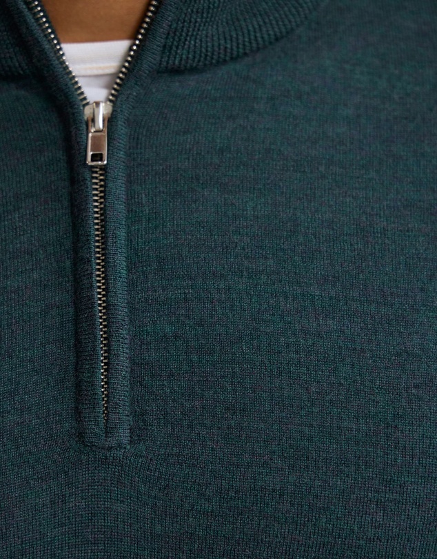 Oxford - Merino Zip-Neck Wool Pullover