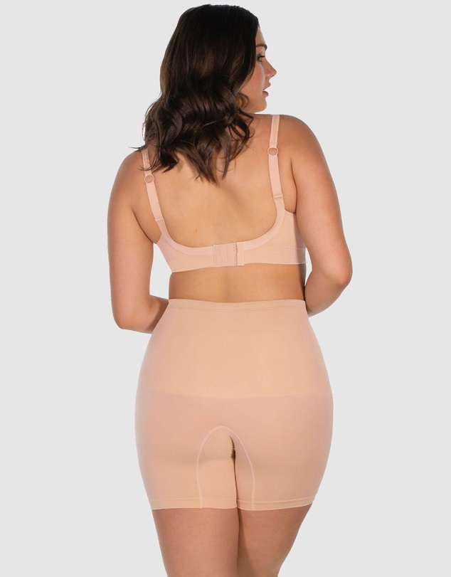 B Free Intimate Apparel - Targeted Tummy Control Stay-Up Shorts Silicone Band