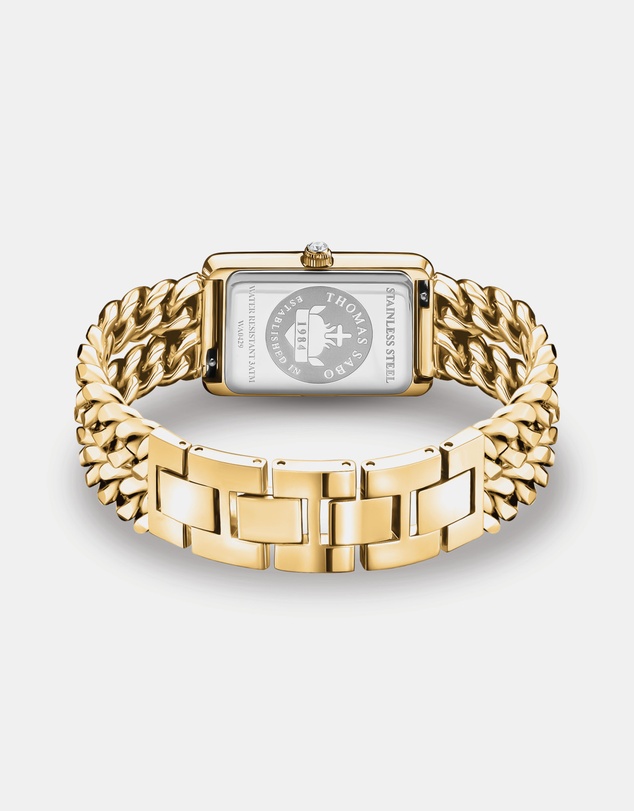 THOMAS SABO - THOMAS SABO Ladies Rectangular Watch in Gold