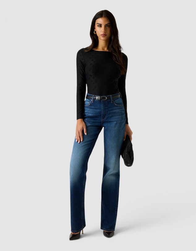 GUESS - 80s Mid Rise Straight Jeans