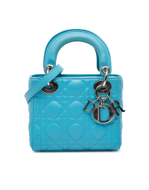 Pre-Loved by Azura Reborn - Pre-Loved Mini Lambskin Cannage Lady Dior