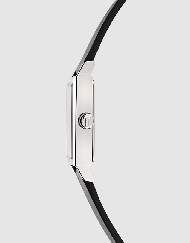 Ted Baker - Jaareth Silver-Tone Black Leather Watch
