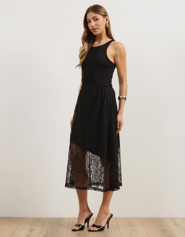 Atmos&Here - Matilda Lace Midi Skirt