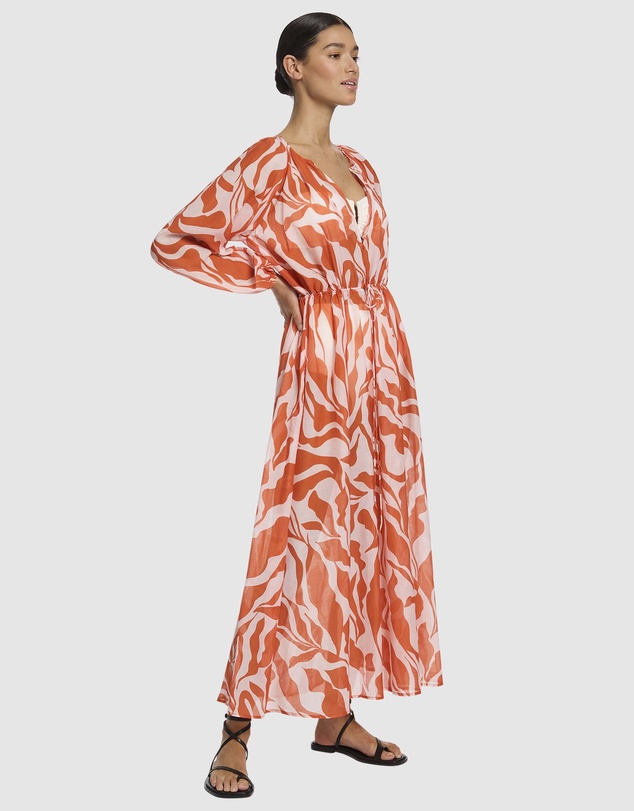 JETS - Sereno Ditsy Long Sleeve Maxi Dress
