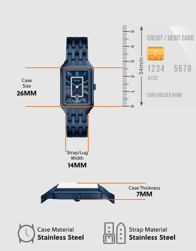 Fossil - Raquel Blue Analogue Watch
