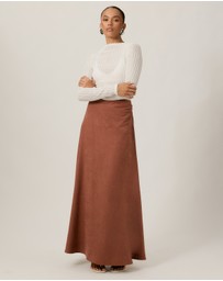 Tussah - Sophie Brushed Aline Midi Skirt