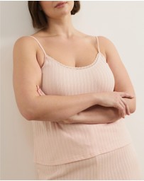 Atmos&Here Curvy - Melody Pointelle Cami Pants Pyjama Set